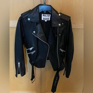 Brand New Walter Baler leather motorcycle jkt size small